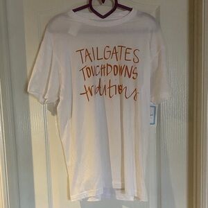 Nwt Edna Grace Tailgates Touchdowns Traditions Classic Football College T-Shirt